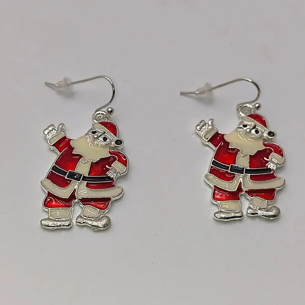 C 3 red silver santa